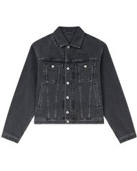 KENZO - Collared Button-Up Denim Jacket - Lyst