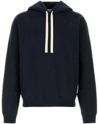 Jil Sander - Drawstring Hooded Sweatshirt - Lyst