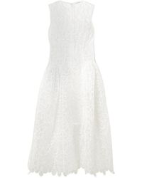 Cecilie Bahnsen - Sleeveless Lace Midi Dress - Lyst