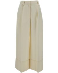 Simone Rocha - Wide-Leg Cropped Casual Pants With Belt Loops - Lyst