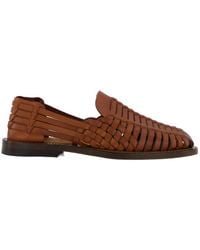 Brunello Cucinelli - Woven Leather Sandals - Lyst