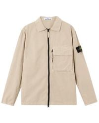 Stone Island - Zip-Front Patch-Pocket Jacket - Lyst