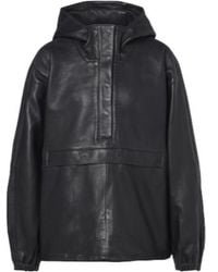 Rohe - Hooded Oversized Leather Jacket - Lyst