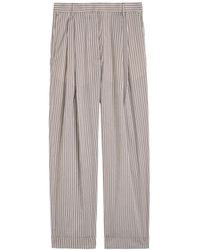 Dries Van Noten - Partan Striped Cotton-Blend Trousers - Lyst