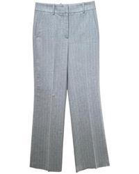 Peserico - Striped Casual Pants - Lyst