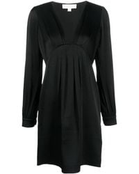 Michael Kors - Michael V-Neck Long-Sleeved Dress - Lyst