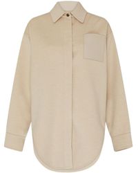 Loewe - Long-Sleeved Wool And Cashmere Coat - Lyst