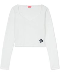 KENZO - 'Boke Flower 2.0' Long Sleeves T-Shirt - Lyst