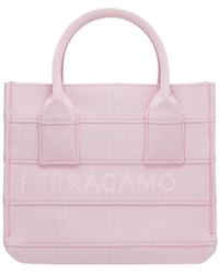 Ferragamo - Ferragamo Signature Small Tote Bag - Lyst