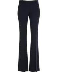 McQueen - Crepe Flared Pants - Lyst