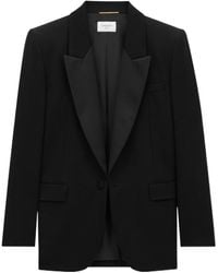 Saint Laurent - Single-Breasted Tuxedo Jacket - Lyst