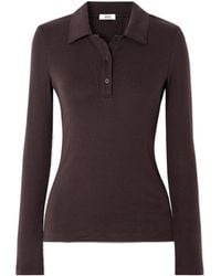 Agolde - Long-Sleeved Polo Shirt - Lyst