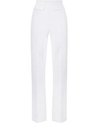 Elisabetta Franchi - Logo Embroidered Pants - Lyst