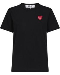 COMME DES GARÇONS PLAY - Crew Neck T-Shirt - Lyst