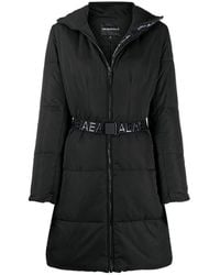 Emporio Armani - Padded Belted Coat - Lyst