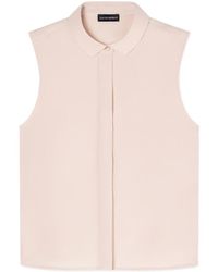 Emporio Armani - Sleeveless Shirt - Lyst