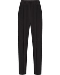Fabiana Filippi - Elasticated Waistband Straight Crepe Trousers - Lyst