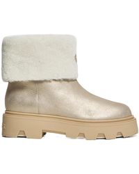Moncler - Aurea Round-Toe Boots - Lyst