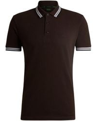 BOSS - Boss Logo Embroidered Short-Sleeved Polo Shirt - Lyst