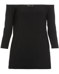 Norma Kamali - Off-Shoulder Slim-Fit Blouse - Lyst