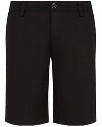 ARMANI EXCHANGE - Logo-Plaque Shorts - Lyst
