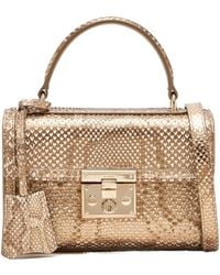 Gucci - Padlock Python Small Top Handle Bag - Lyst