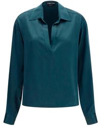 Tom Ford - Silk Long-Sleeve Blouse - Lyst