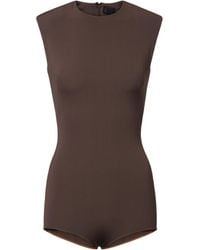 Mugler - Knitted Sleeveless Bodysuit - Lyst