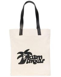 Palm Angels - Logo Printed Tote Bag - Lyst