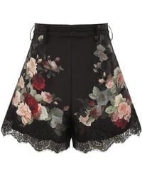 Zimmermann - Hypnotic Laced Trim Shorts - Lyst