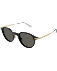 Montblanc - Eyewear Round Frame Sunglasses - Lyst