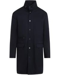 Kiton - Stand-Collar Button-Up Coat - Lyst