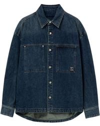 WOOYOUNGMI - Logo-Plaque Denim Shirt - Lyst