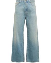 Valentino - Washed Cotton Denim Jeans - Lyst