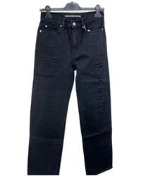 Alexander Wang - Embroidery Logo Casual Pants - Lyst