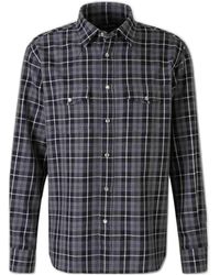 Tom Ford - Long Sleeved Western Checked Shirt - Lyst