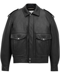 Saint Laurent - Oversized Button Detailed Jacket - Lyst