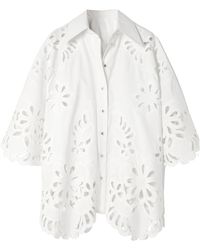 Dolce & Gabbana - Cut-Out Embroidered Shirt - Lyst