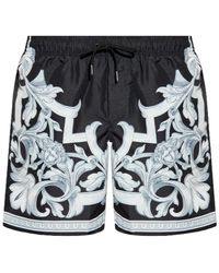 Versace - Barocco-Print Swim Shorts - Lyst