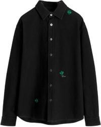 Dior - Overshirt With Clover Embroidery - Lyst