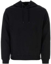A.P.C. - Logo Detailed Drawstring Hoodie - Lyst