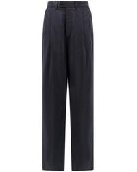 Giorgio Armani - Pleated Twill Trousers - Lyst