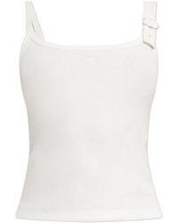Courreges - Ribbed Sleeveless Vest - Lyst