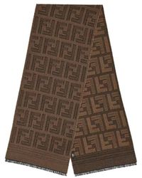 Fendi - Ff Monogrammed Scarf - Lyst