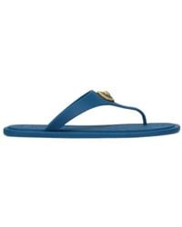 Versace - Alia Thong Strap Flat Sandals - Lyst