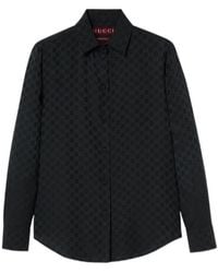 Gucci - Gg Jacquard Shirt - Lyst