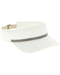 Brunello Cucinelli - Monile Embellished Visor - Lyst
