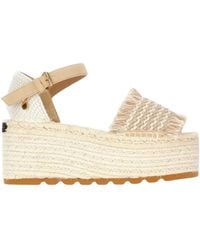 Stella McCartney - Gaia Platform Espadrille Wedges - Lyst