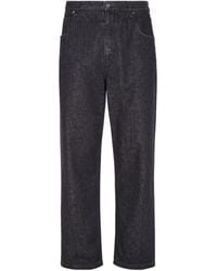 Fendi - Straight-Leg Belt-Looped Jeans - Lyst