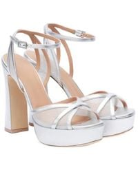 Malone Souliers - Sylvie 125 Leather Platform Sandals - Lyst